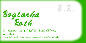 boglarka roth business card